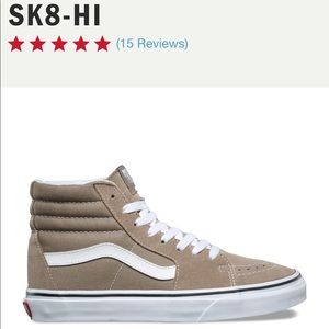 NWT Sk8-Hi Vans W6.5